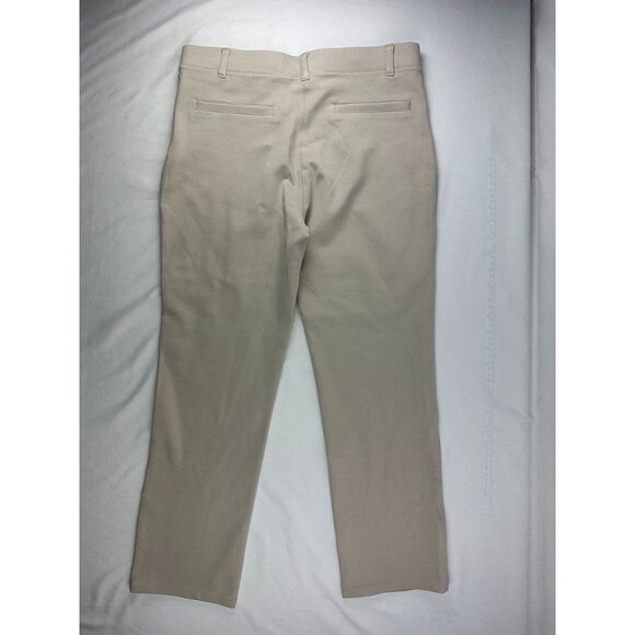 NWT Quince Pants Ecru Ponte Straight Leg Faux Pockets Women's M - Picture 2 of 8
